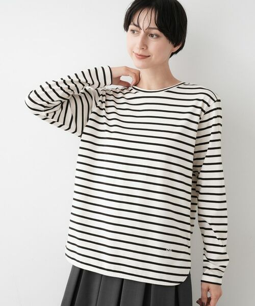 Dessin / デッサン カットソー | 【選べる首元デザイン/洗える】クルーネックロングTシャツ | 詳細10