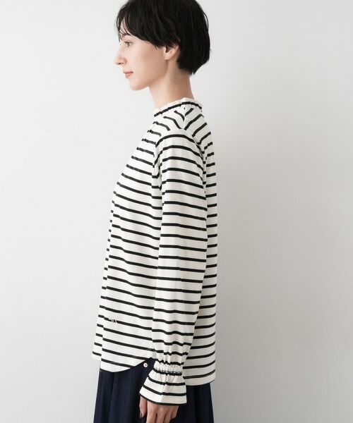 Dessin / デッサン カットソー | 【選べる首元デザイン/洗える】ネックフリルロングカットソー | 詳細14