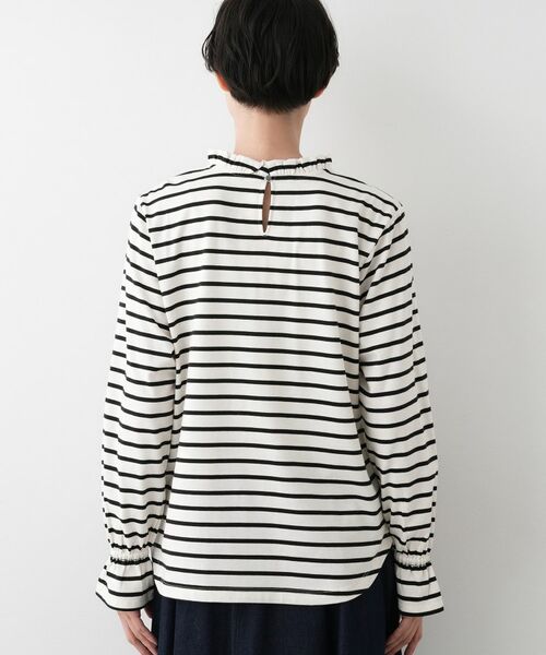 Dessin / デッサン カットソー | 【選べる首元デザイン/洗える】ネックフリルロングカットソー | 詳細15