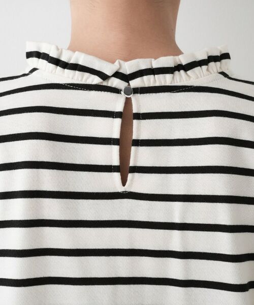 Dessin / デッサン カットソー | 【選べる首元デザイン/洗える】ネックフリルロングカットソー | 詳細17