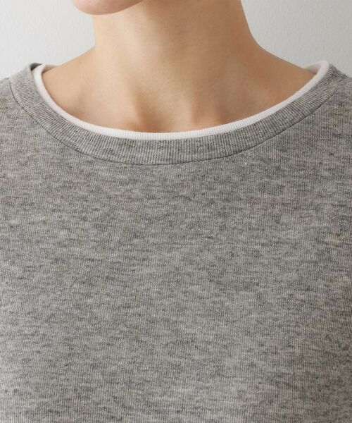Dessin / デッサン カットソー | 【洗える】バイカラーシアーリブカットソー | 詳細12