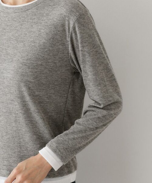 Dessin / デッサン カットソー | 【洗える】バイカラーシアーリブカットソー | 詳細13