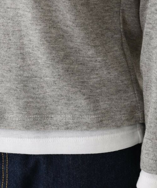 Dessin / デッサン カットソー | 【洗える】バイカラーシアーリブカットソー | 詳細14