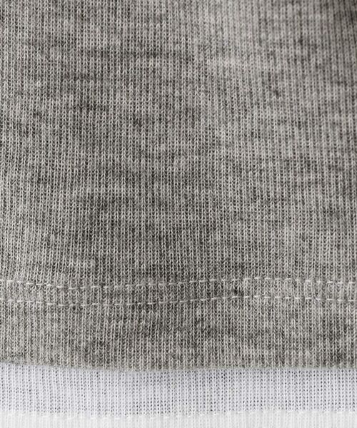 Dessin / デッサン カットソー | 【洗える】バイカラーシアーリブカットソー | 詳細8