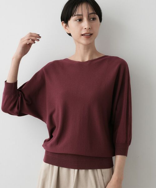 Dessin / デッサン ニット・セーター | 【洗える】後ろボタンニットプルオーバー七分袖 | 詳細10