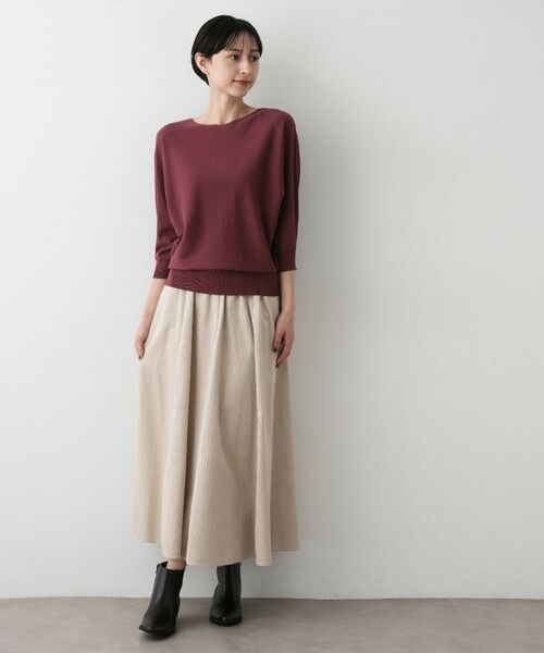 Dessin / デッサン ニット・セーター | 【洗える】後ろボタンニットプルオーバー七分袖 | 詳細12