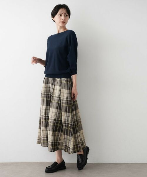 Dessin / デッサン ニット・セーター | 【洗える】後ろボタンニットプルオーバー七分袖 | 詳細16