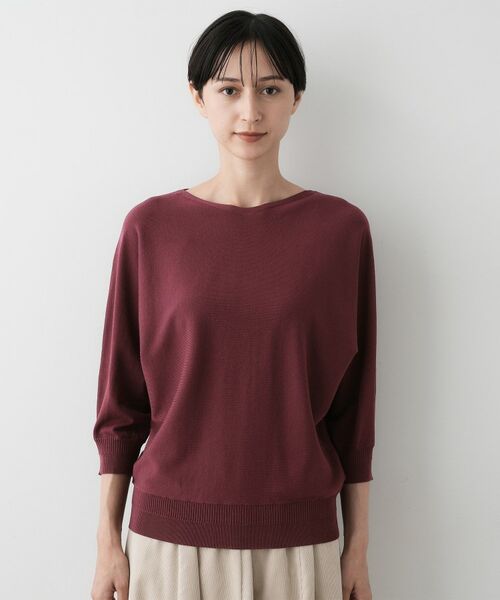 Dessin / デッサン ニット・セーター | 【洗える】後ろボタンニットプルオーバー七分袖 | 詳細18