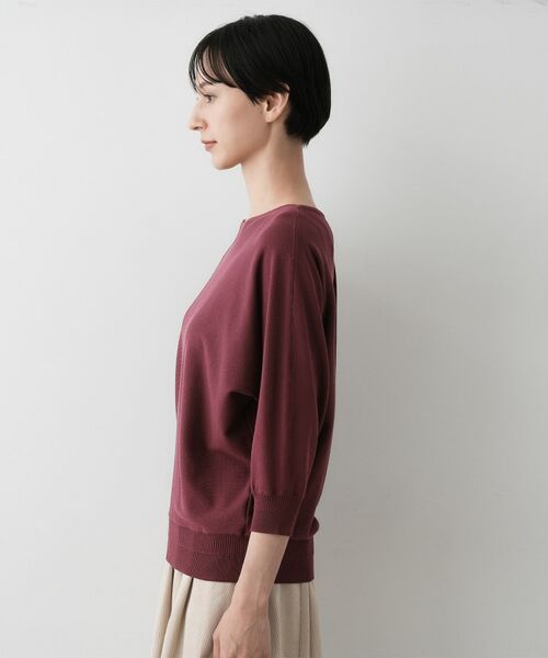 Dessin / デッサン ニット・セーター | 【洗える】後ろボタンニットプルオーバー七分袖 | 詳細19