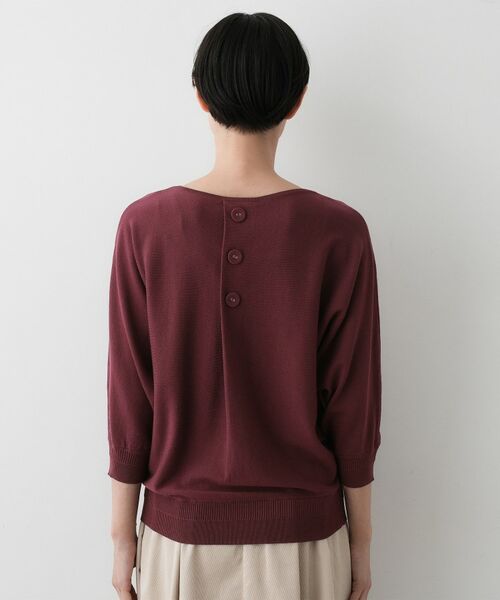 Dessin / デッサン ニット・セーター | 【洗える】後ろボタンニットプルオーバー七分袖 | 詳細20