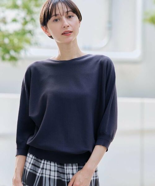 Dessin / デッサン ニット・セーター | 【洗える】後ろボタンニットプルオーバー七分袖 | 詳細5