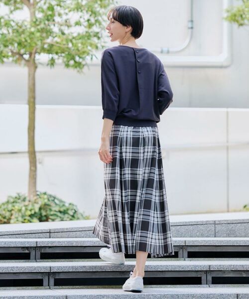 Dessin / デッサン ニット・セーター | 【洗える】後ろボタンニットプルオーバー七分袖 | 詳細8