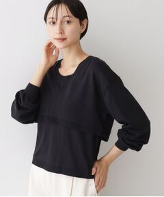 Dessin / デッサン ニット・セーター | 【2点セット/3WAY/洗える】ノースリーブインナー付きVネックショート丈ニット