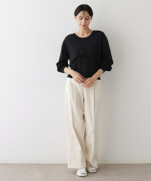 Dessin / デッサン ニット・セーター | 【2点セット/3WAY/洗える】ノースリーブインナー付きVネックショート丈ニット | 詳細19