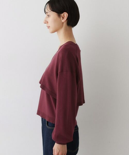 Dessin / デッサン ニット・セーター | 【2点セット/3WAY/洗える】ノースリーブインナー付きVネックショート丈ニット | 詳細23