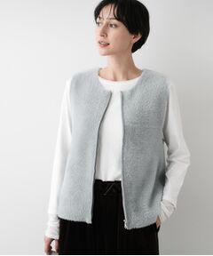 Dessin / デッサン ベスト | 【洗える】ファーヤーンジップジレ