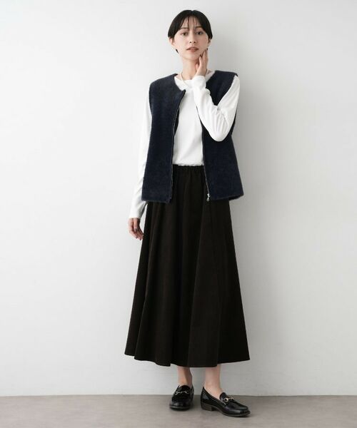 Dessin / デッサン ベスト | 【洗える】ファーヤーンジップジレ | 詳細11