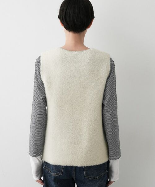 Dessin / デッサン ベスト | 【洗える】ファーヤーンジップジレ | 詳細15