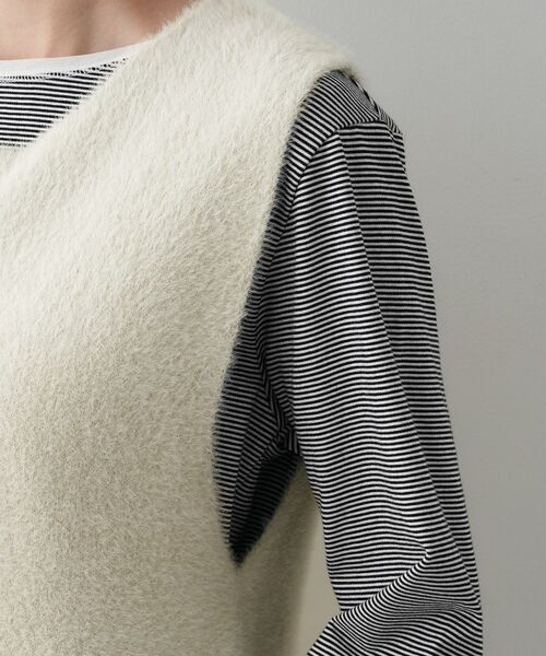 Dessin / デッサン ベスト | 【洗える】ファーヤーンジップジレ | 詳細17