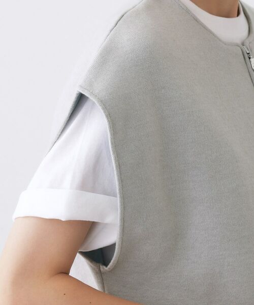 Dessin / デッサン ベスト | 【洗える】ダブルフェイスジップベスト | 詳細13