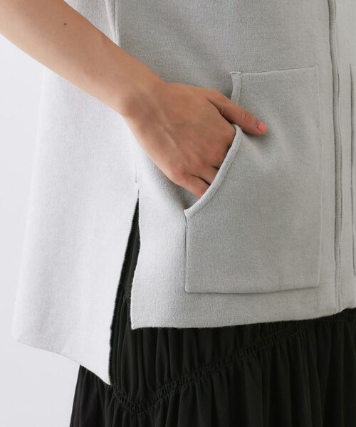 Dessin / デッサン ベスト | 【洗える】ダブルフェイスジップベスト | 詳細14