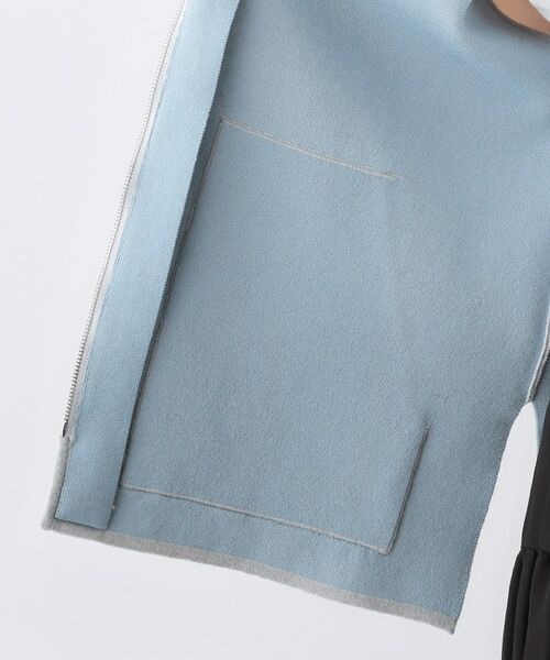 Dessin / デッサン ベスト | 【洗える】ダブルフェイスジップベスト | 詳細15