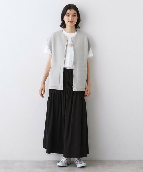 Dessin / デッサン ベスト | 【洗える】ダブルフェイスジップベスト | 詳細2