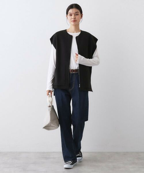 Dessin / デッサン ベスト | 【洗える】ダブルフェイスジップベスト | 詳細7