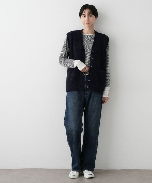 Dessin / デッサン ベスト | 【洗える】Vネックシャギーベスト | 詳細11