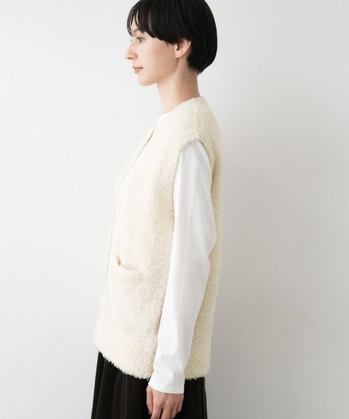 Dessin / デッサン ベスト | 【洗える】Vネックシャギーベスト | 詳細14