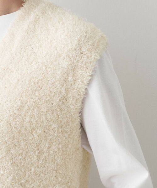 Dessin / デッサン ベスト | 【洗える】Vネックシャギーベスト | 詳細17