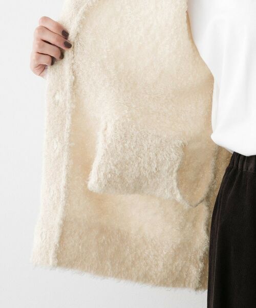 Dessin / デッサン ベスト | 【洗える】Vネックシャギーベスト | 詳細20