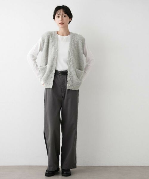 Dessin / デッサン ベスト | 【洗える】Vネックシャギーベスト | 詳細3