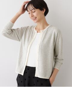 Dessin / デッサン カーディガン・ボレロ | 【洗える】バイカラーカーディガン