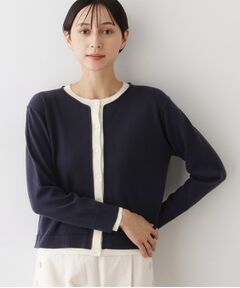Dessin / デッサン カーディガン・ボレロ | 【洗える】バイカラーカーディガン