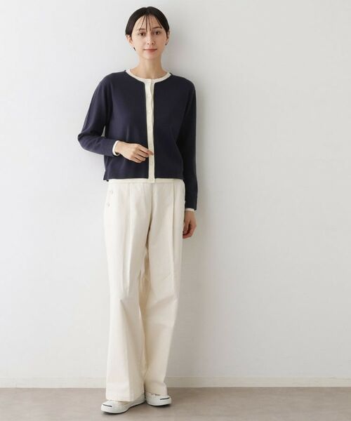 Dessin / デッサン カーディガン・ボレロ | 【洗える】バイカラーカーディガン | 詳細11