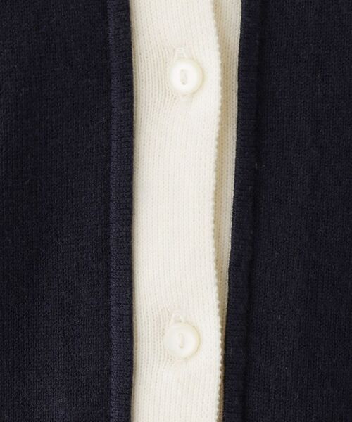 Dessin / デッサン カーディガン・ボレロ | 【洗える】バイカラーカーディガン | 詳細12