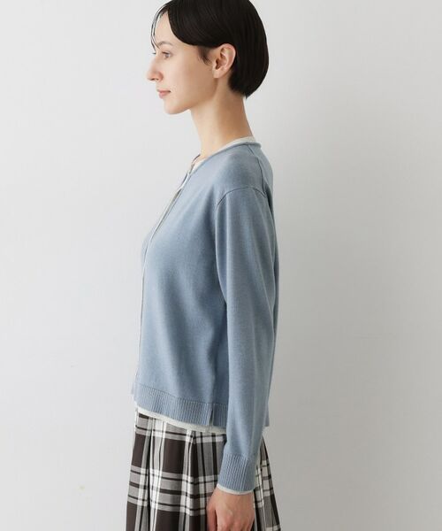 Dessin / デッサン カーディガン・ボレロ | 【洗える】バイカラーカーディガン | 詳細14