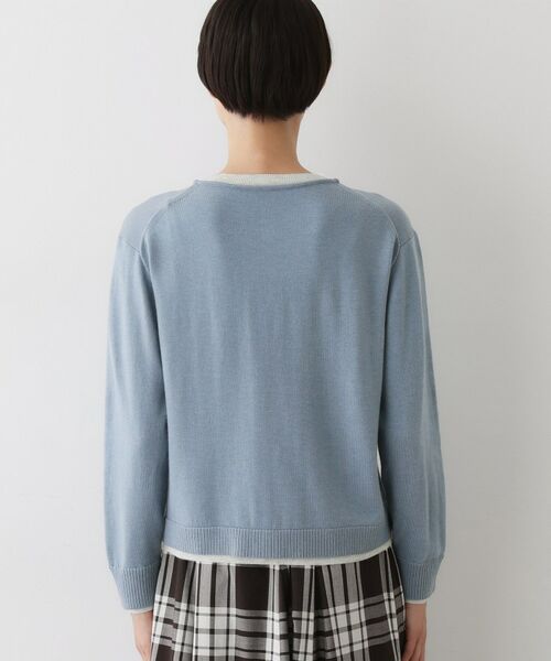 Dessin / デッサン カーディガン・ボレロ | 【洗える】バイカラーカーディガン | 詳細15