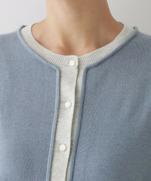 Dessin / デッサン カーディガン・ボレロ | 【洗える】バイカラーカーディガン | 詳細16