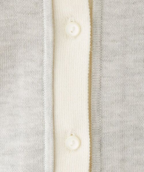 Dessin / デッサン カーディガン・ボレロ | 【洗える】バイカラーカーディガン | 詳細4