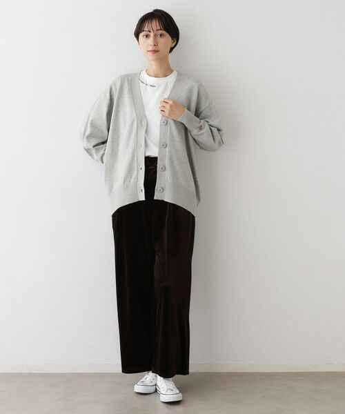 Dessin / デッサン カーディガン・ボレロ | 【洗える】ジャカード編みVネックカーディガン | 詳細3