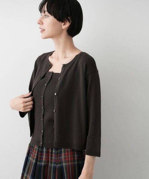 Dessin / デッサン その他トップス | 【2点セット・洗える】2WAYカーディガン＆キャミソールアンサンブル | 詳細1