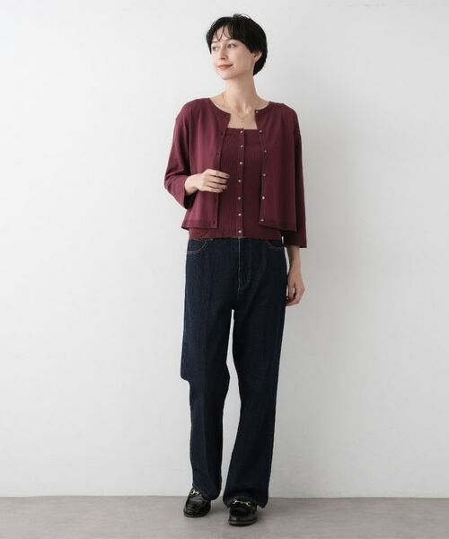 Dessin / デッサン その他トップス | 【2点セット・洗える】2WAYカーディガン＆キャミソールアンサンブル | 詳細11