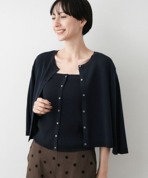 Dessin / デッサン その他トップス | 【2点セット・洗える】2WAYカーディガン＆キャミソールアンサンブル | 詳細14