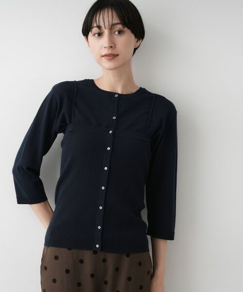 Dessin / デッサン その他トップス | 【2点セット・洗える】2WAYカーディガン＆キャミソールアンサンブル | 詳細15