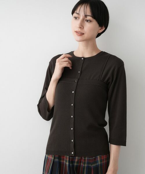 Dessin / デッサン その他トップス | 【2点セット・洗える】2WAYカーディガン＆キャミソールアンサンブル | 詳細2