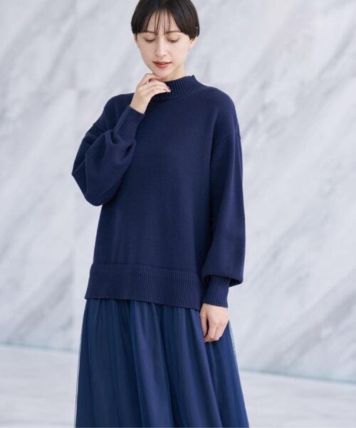 Dessin / デッサン ロング・マキシ丈ワンピース | 【洗える】ニットチュールドッキングワンピース | 詳細19