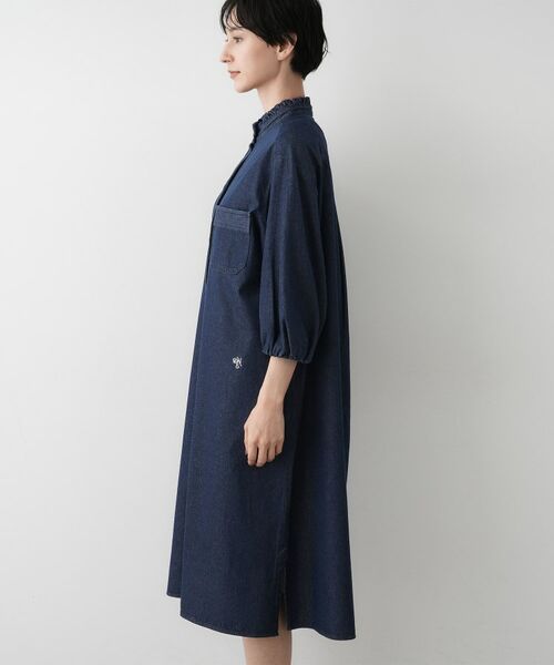 Dessin / デッサン ロング・マキシ丈ワンピース | 【洗える】60Zデニムワンピース | 詳細10