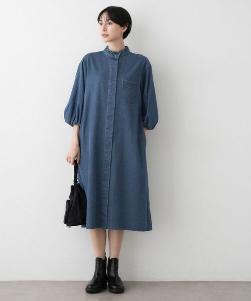 Dessin / デッサン ロング・マキシ丈ワンピース | 【洗える】60Zデニムワンピース | 詳細2